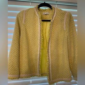 Zara Yellow Blazer Small